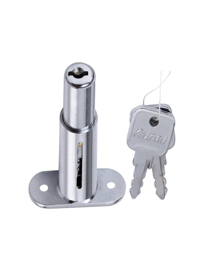 Kunal قفل خزانة كونال بوش 32 | أقفال متعددة | قفل درج | مفتاحان | مصنوع من الزنك والكروم | مقاس 32 مم - Image 1